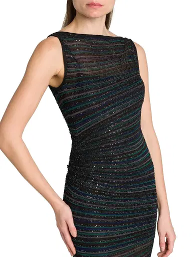 Missoni Women's Metallic Striped Knit Gown | Thumbnail 6 Missoni Women's Metallic Striped Knit Gown | Thumbnail 6