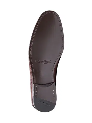 Santoni Men's Paine Tumbled Leather Loafers | Thumbnail 7 Santoni Men's Paine Tumbled Leather Loafers | Thumbnail 7