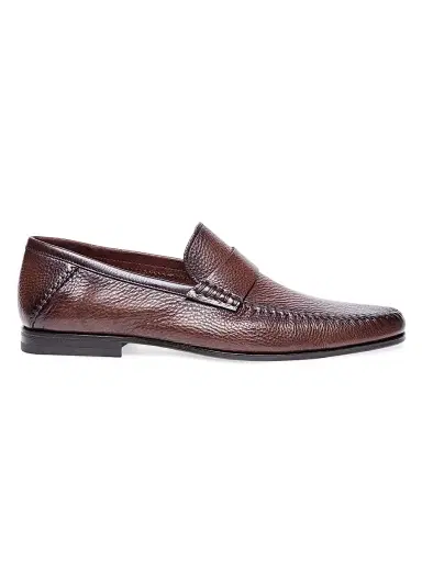 Santoni Men's Paine Tumbled Leather Loafers | Thumbnail 1 Santoni Men's Paine Tumbled Leather Loafers | Thumbnail 1