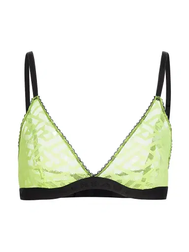 Versace Women's Greca Signature Tulle Bralette | Thumbnail 1 Versace Women's Greca Signature Tulle Bralette | Thumbnail 1