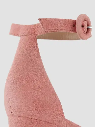 Gianvito Rossi Women's Holly 70MM Suede Platform Sandals - Camellia | Thumbnail 6 Gianvito Rossi Women's Holly 70MM Suede Platform Sandals - Camellia | Thumbnail 6