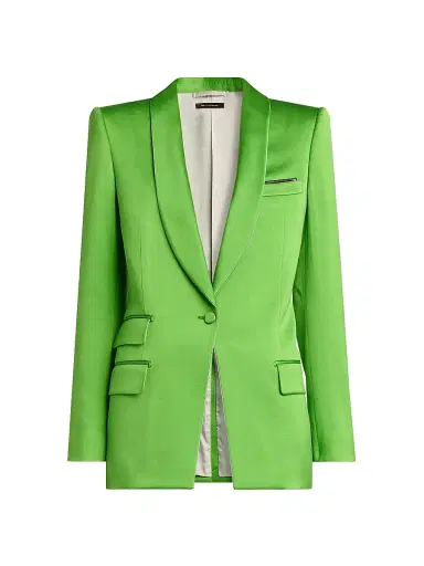 Tom Ford Women's Silk-Wool Shawl-Lapel Single-Breasted Jacket | Thumbnail 1 Tom Ford Women's Silk-Wool Shawl-Lapel Single-Breasted Jacket | Thumbnail 1