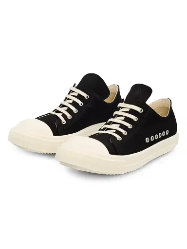 DRKSHDW by Rick Owens Men's Extreme Low-Top Sneakers - Black Milk | Thumbnail 2 DRKSHDW by Rick Owens Men's Extreme Low-Top Sneakers - Black Milk | Thumbnail 2