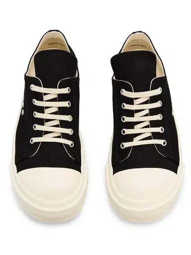 DRKSHDW by Rick Owens Men's Extreme Low-Top Sneakers - Black Milk | Thumbnail 4 DRKSHDW by Rick Owens Men's Extreme Low-Top Sneakers - Black Milk | Thumbnail 4