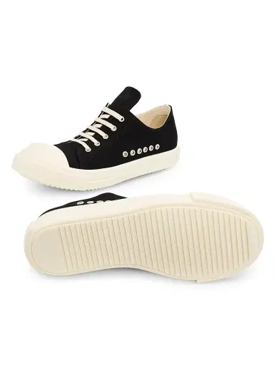 DRKSHDW by Rick Owens Men's Extreme Low-Top Sneakers - Black Milk | Thumbnail 6 DRKSHDW by Rick Owens Men's Extreme Low-Top Sneakers - Black Milk | Thumbnail 6