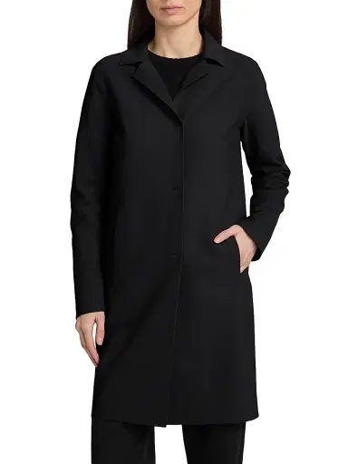 HERNO Women's Scuba Snap Front Jacket - Black - Size 2 | Thumbnail 3 HERNO Women's Scuba Snap Front Jacket - Black - Size 2 | Thumbnail 3