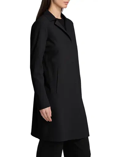 HERNO Women's Scuba Snap Front Jacket - Black - Size 2 | Thumbnail 4 HERNO Women's Scuba Snap Front Jacket - Black - Size 2 | Thumbnail 4