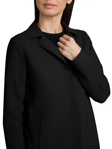 HERNO Women's Scuba Snap Front Jacket - Black - Size 2 | Thumbnail 6 HERNO Women's Scuba Snap Front Jacket - Black - Size 2 | Thumbnail 6