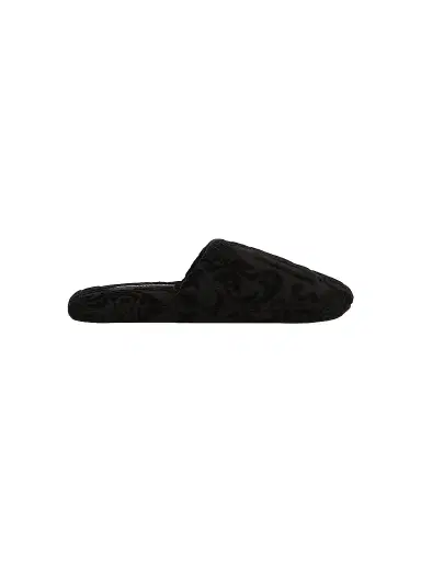 Dolce & Gabbana Women's Crosswise DG Logo Jacquard Slippers - Black - Size 5 | Thumbnail 1 Dolce & Gabbana Women's Crosswise DG Logo Jacquard Slippers - Black - Size 5 | Thumbnail 1