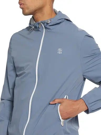 Brunello Cucinelli Men's Spa Windbreaker Jacket | Thumbnail 5 Brunello Cucinelli Men's Spa Windbreaker Jacket | Thumbnail 5