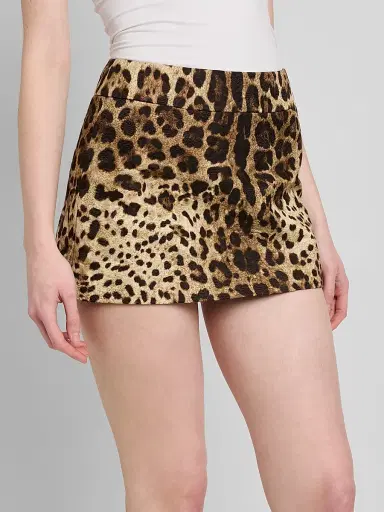 Dolce & Gabbana Women's Leopard-Print Cotton-Blend Mini Skirt - Leo New | Thumbnail 5 Dolce & Gabbana Women's Leopard-Print Cotton-Blend Mini Skirt - Leo New | Thumbnail 5