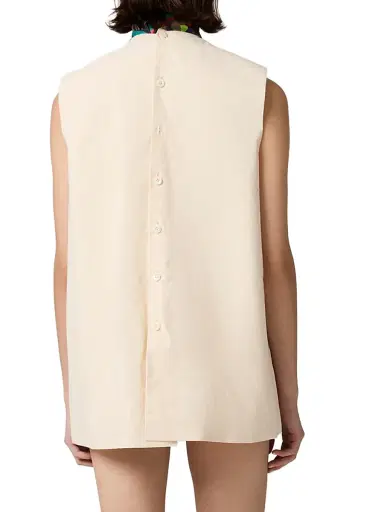 Miu Miu Women's Embroidered Canvas Mini-Dress - Beige Khaki | Thumbnail 3 Miu Miu Women's Embroidered Canvas Mini-Dress - Beige Khaki | Thumbnail 3