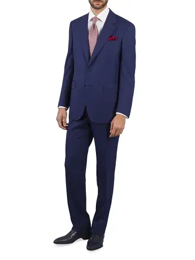 Stefano Ricci Men's Two-Button Suit - Blue | Thumbnail 2 Stefano Ricci Men's Two-Button Suit - Blue | Thumbnail 2