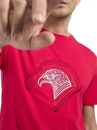 Stefano Ricci Men's Crewneck T-Shirt - Red | Thumbnail 5 Stefano Ricci Men's Crewneck T-Shirt - Red | Thumbnail 5