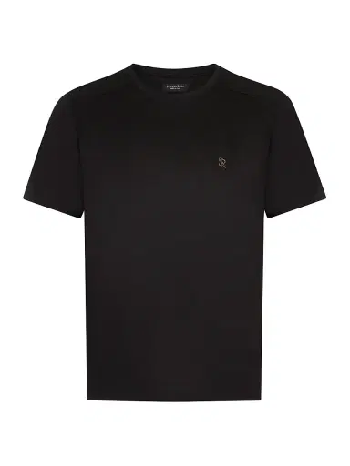 Stefano Ricci Men's Cotton T-Shirt - Black - Size Large | Thumbnail 1 Stefano Ricci Men's Cotton T-Shirt - Black - Size Large | Thumbnail 1