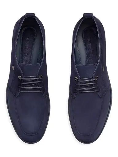 Stefano Ricci Men's Suede Chukka Boots - Blue | Thumbnail 4 Stefano Ricci Men's Suede Chukka Boots - Blue | Thumbnail 4