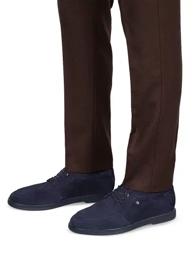Stefano Ricci Men's Suede Chukka Boots - Blue | Thumbnail 5 Stefano Ricci Men's Suede Chukka Boots - Blue | Thumbnail 5