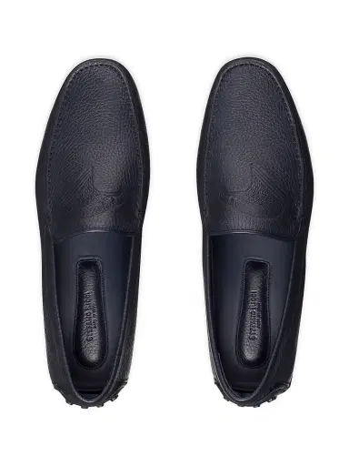 Stefano Ricci Men's Calfskin Leather Driving Shoes - Blue | Thumbnail 4 Stefano Ricci Men's Calfskin Leather Driving Shoes - Blue | Thumbnail 4