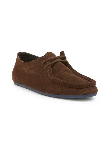 Jil Sander Women's Hood Suede Lace-Up Loafers - Chocolate Plum | Thumbnail 2 Jil Sander Women's Hood Suede Lace-Up Loafers - Chocolate Plum | Thumbnail 2