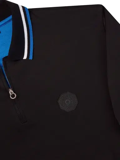 Stefano Ricci Men's Polo Shirt - Black | Thumbnail 5 Stefano Ricci Men's Polo Shirt - Black | Thumbnail 5