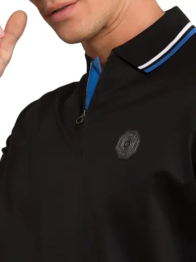 Stefano Ricci Men's Polo Shirt - Black | Thumbnail 6 Stefano Ricci Men's Polo Shirt - Black | Thumbnail 6