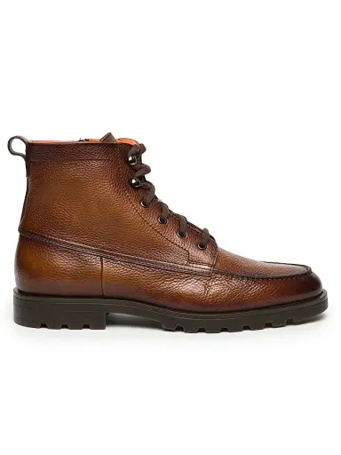 Santoni Men's Rock Leather Work Boots | Thumbnail 1 Santoni Men's Rock Leather Work Boots | Thumbnail 1