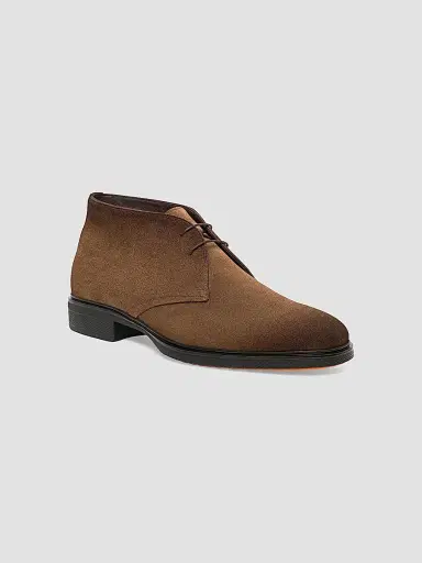 Santoni Men's Easy Burnished Suede Chukka Boots | Thumbnail 2 Santoni Men's Easy Burnished Suede Chukka Boots | Thumbnail 2