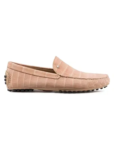 Stefano Ricci Men's Nubuck Crocodile and Calfskin Leather Loafers - Beige | Thumbnail 1 Stefano Ricci Men's Nubuck Crocodile and Calfskin Leather Loafers - Beige | Thumbnail 1