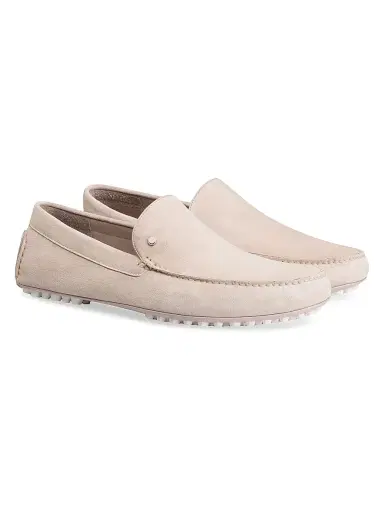 Stefano Ricci Men's Suede Driving Shoes - Light Beige | Thumbnail 2 Stefano Ricci Men's Suede Driving Shoes - Light Beige | Thumbnail 2