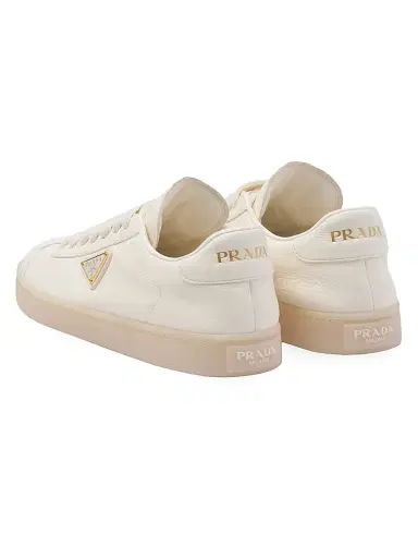 Prada Women's Leather Sneakers - Beige Khaki - Size 6.5 | Thumbnail 4 Prada Women's Leather Sneakers - Beige Khaki - Size 6.5 | Thumbnail 4