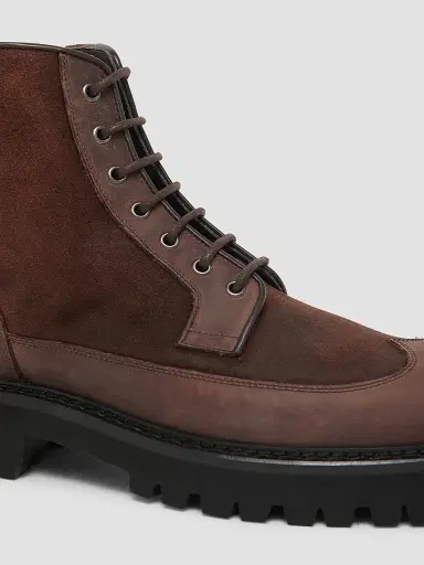 Pollini Men's Leather Ankle Boots - Dark Brown - Size 7 | Thumbnail 6 Pollini Men's Leather Ankle Boots - Dark Brown - Size 7 | Thumbnail 6