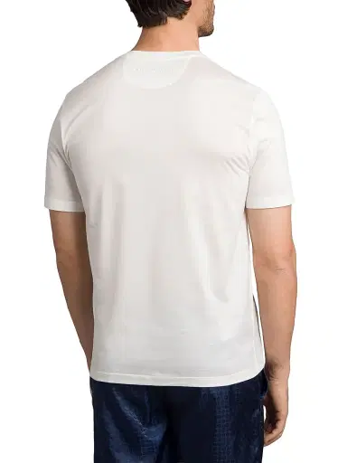 Stefano Ricci Men's Cotton T-Shirt - White | Thumbnail 3 Stefano Ricci Men's Cotton T-Shirt - White | Thumbnail 3
