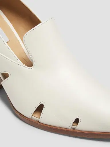 Gabriela Hearst Women's Eliza 80MM Leather Loafers - Cream | Thumbnail 5 Gabriela Hearst Women's Eliza 80MM Leather Loafers - Cream | Thumbnail 5