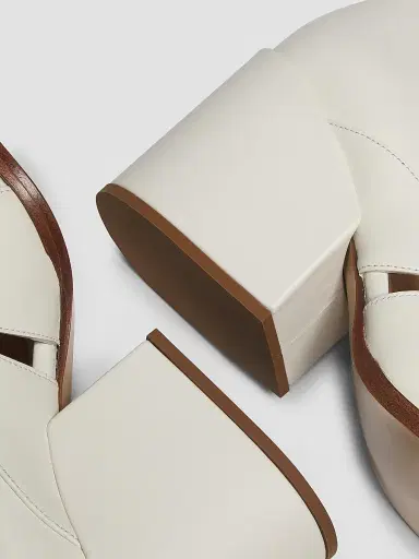 Gabriela Hearst Women's Eliza 80MM Leather Loafers - Cream | Thumbnail 6 Gabriela Hearst Women's Eliza 80MM Leather Loafers - Cream | Thumbnail 6