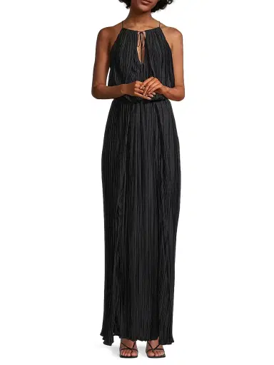 Significant Other Women's Adeline Pleated Maxi Dress - Midnight | Thumbnail 2 Significant Other Women's Adeline Pleated Maxi Dress - Midnight | Thumbnail 2