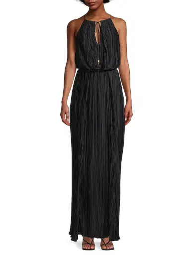 Significant Other Women's Adeline Pleated Maxi Dress - Midnight | Thumbnail 3 Significant Other Women's Adeline Pleated Maxi Dress - Midnight | Thumbnail 3
