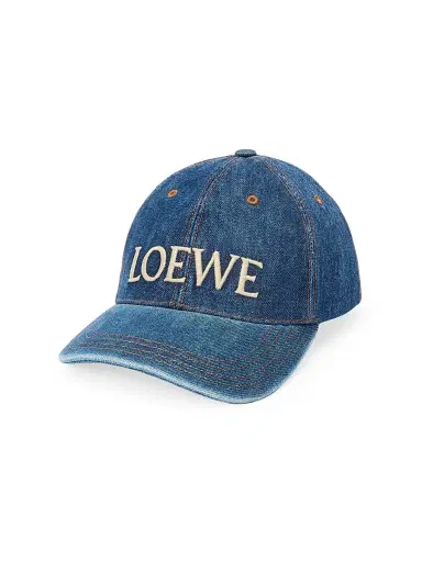 Loewe Men's x Paula's Ibiza Denim Cap - Denim Blue - Size Large | Thumbnail 1 Loewe Men's x Paula's Ibiza Denim Cap - Denim Blue - Size Large | Thumbnail 1