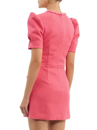 Rebecca Vallance Women's Montana Tweed Minidress - Rose | Thumbnail 5 Rebecca Vallance Women's Montana Tweed Minidress - Rose | Thumbnail 5