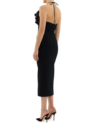 Rebecca Vallance Women's Eliana Floral Halterneck Midi-Dress - Black | Thumbnail 4 Rebecca Vallance Women's Eliana Floral Halterneck Midi-Dress - Black | Thumbnail 4