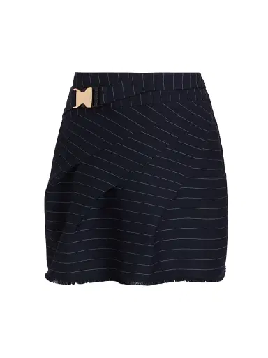 NICHOLAS Women's Kay Pinstriped Miniskirt - Navy | Thumbnail 1 NICHOLAS Women's Kay Pinstriped Miniskirt - Navy | Thumbnail 1