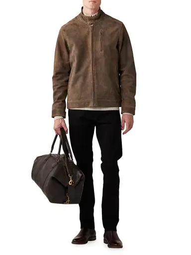 Rodd & Gunn Men's Mandeville Leather Jacket - Seal - Size Small | Thumbnail 2 Rodd & Gunn Men's Mandeville Leather Jacket - Seal - Size Small | Thumbnail 2