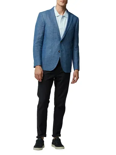 Rodd & Gunn Men's The Cascades Woven Jacket - Azure | Thumbnail 2 Rodd & Gunn Men's The Cascades Woven Jacket - Azure | Thumbnail 2