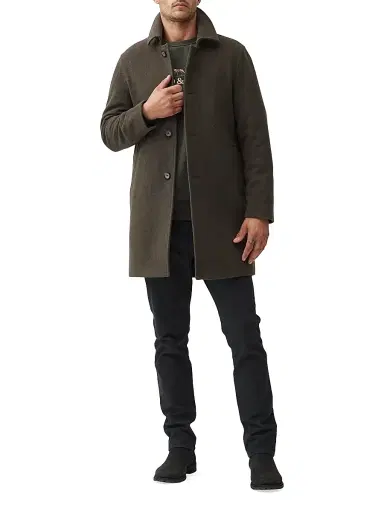 Rodd & Gunn Men's Westgate Wool-Blend Car Coat - Olive | Thumbnail 2 Rodd & Gunn Men's Westgate Wool-Blend Car Coat - Olive | Thumbnail 2