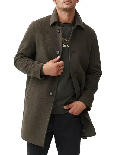 Rodd & Gunn Men's Westgate Wool-Blend Car Coat - Olive | Thumbnail 3 Rodd & Gunn Men's Westgate Wool-Blend Car Coat - Olive | Thumbnail 3