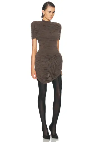 Magda Butrym Ruched Mini Dress | Thumbnail 2 Magda Butrym Ruched Mini Dress | Thumbnail 2