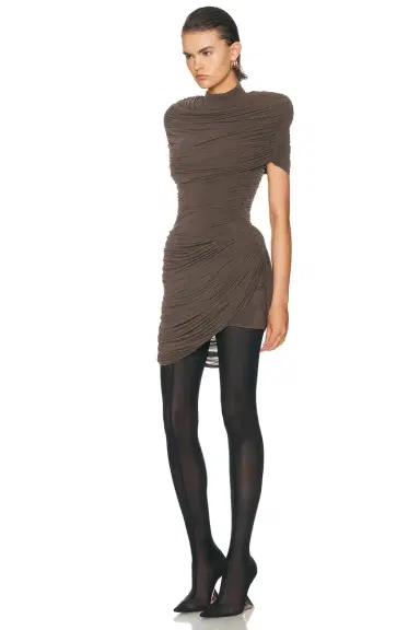 Magda Butrym Ruched Mini Dress | Thumbnail 3 Magda Butrym Ruched Mini Dress | Thumbnail 3