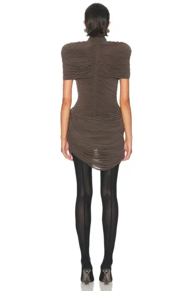 Magda Butrym Ruched Mini Dress | Thumbnail 4 Magda Butrym Ruched Mini Dress | Thumbnail 4