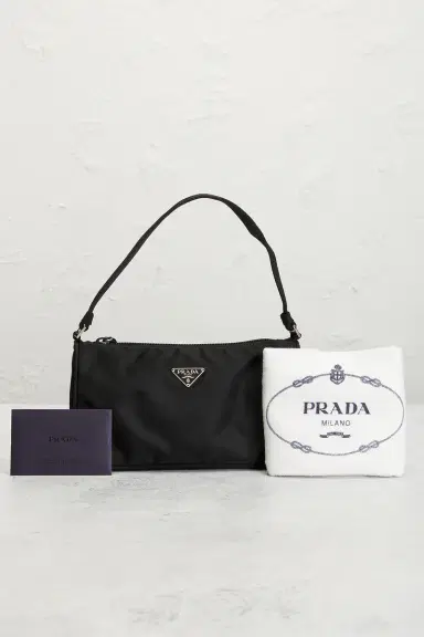 FWRD Renew Prada Tessuto Pouch | Thumbnail 9 FWRD Renew Prada Tessuto Pouch | Thumbnail 9