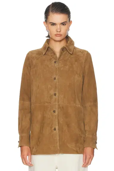 Rohe Suede Pankou Overshirt | Thumbnail 2 Rohe Suede Pankou Overshirt | Thumbnail 2