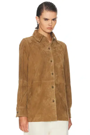 Rohe Suede Pankou Overshirt | Thumbnail 3 Rohe Suede Pankou Overshirt | Thumbnail 3